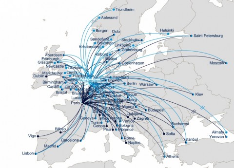air-france-cdg-european-route-map